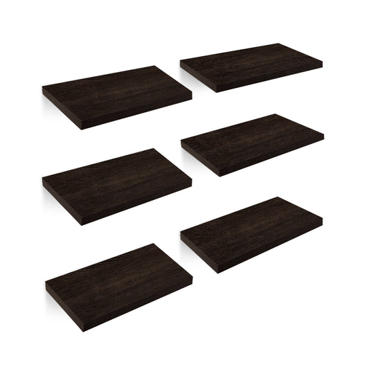 Repisas Flotantes de Madera 6 Piezas de 30x15 cm Redlemon Technology México