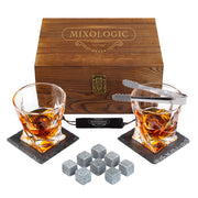 Set de Regalo con Vasos de Vidrio y Accesorios para Coctelería MIXOLOGIC Redlemon Technology México