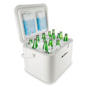 Hielera Rígida de 18 L para 28 Latas con Bloques Fríos HIKEO — producto en contexto