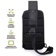 Mochila Crossbody para Tablet de 9.7 Pulgadas Resistente al Agua — vista complementaria
