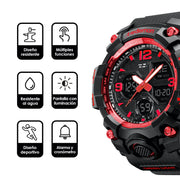 Reloj Digital y Analógico Deportivo Contra Agua 1155b Redlemon Technology México