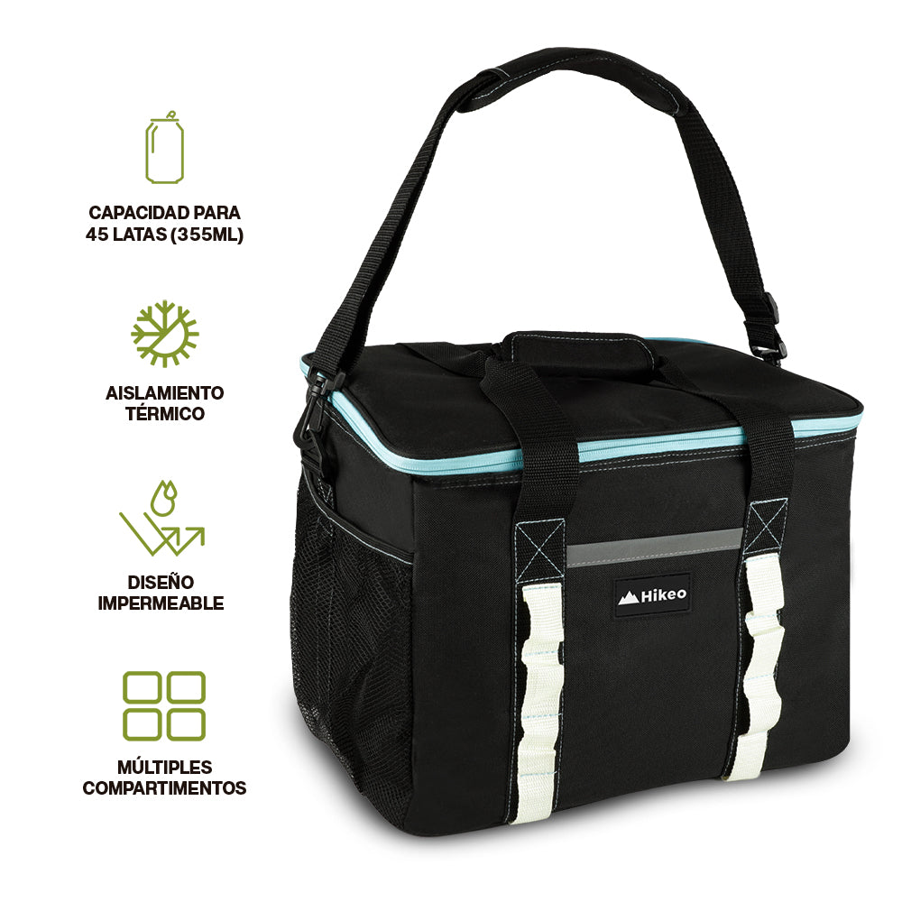 Hielera Térmica Aislada para 45 Latas (30 Litros) con Correa para Transportar