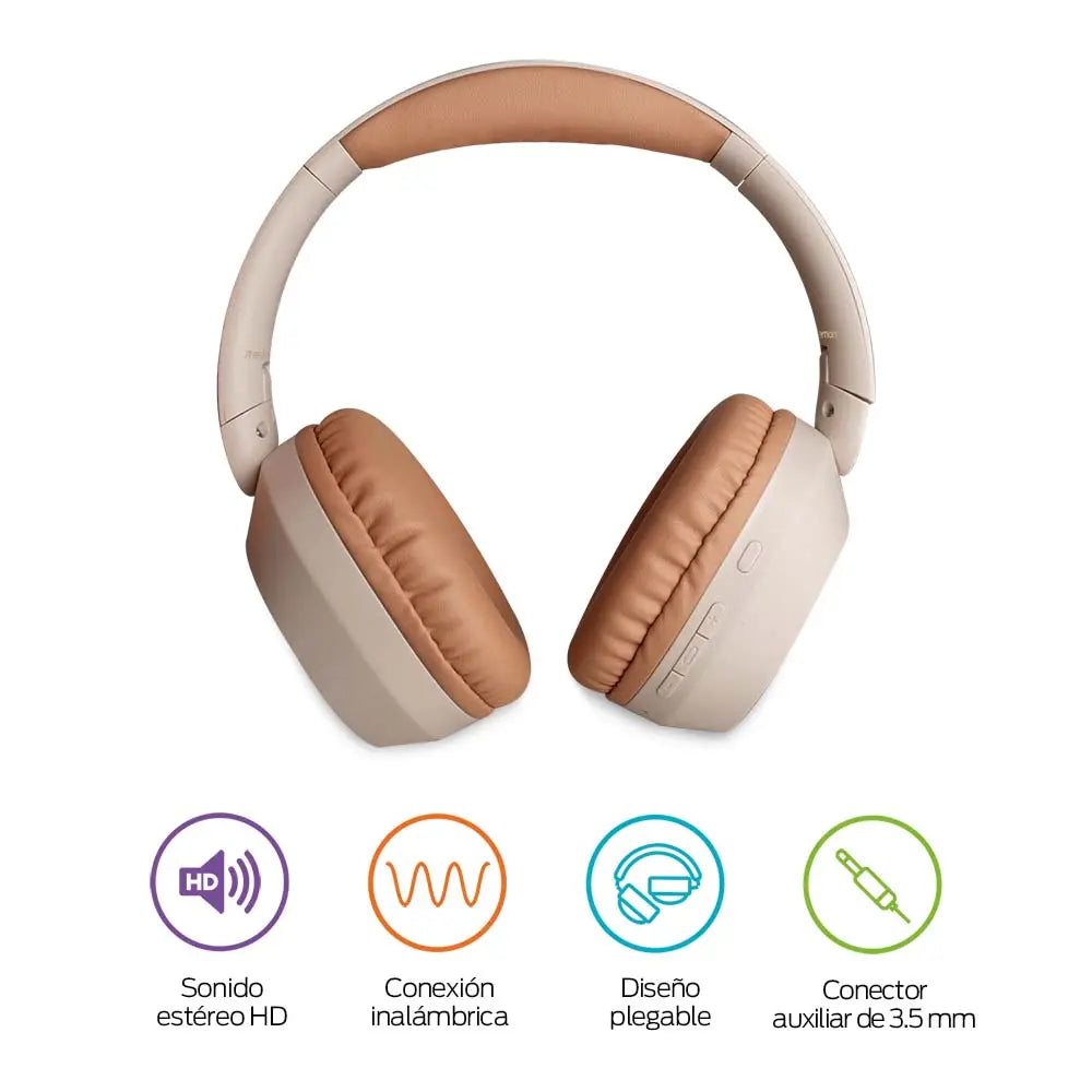 Audífonos Inalámbricos de Diadema BT5.3 Ultra HD 50 Horas de Batería Redlemon Technology México