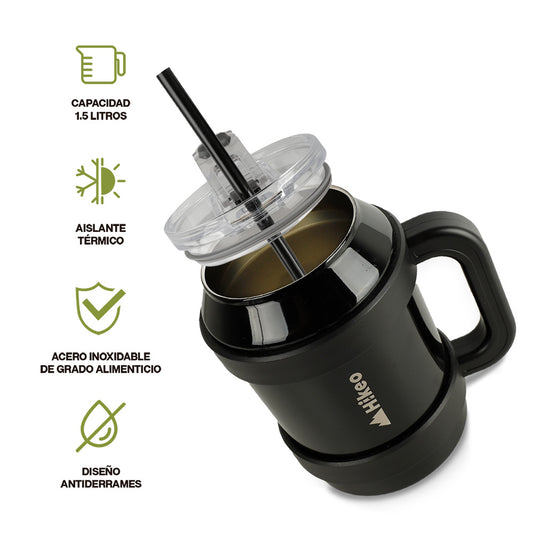 Termo de Acero Inoxidable de Doble Pared Vaso Térmico Extra Grande 1.5L
