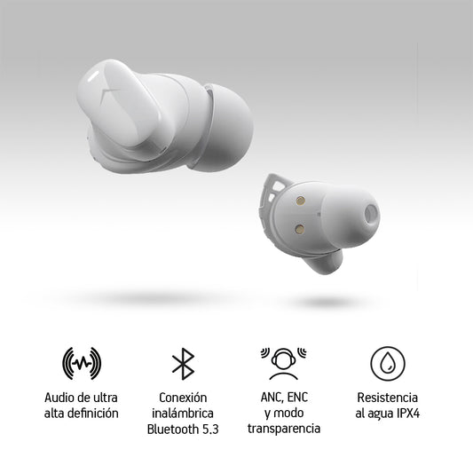 Audífonos Bluetooth con Cancelación de Ruido Activa Ultra HD IPX4 Sport