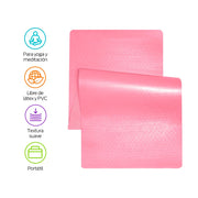 Tapete para Yoga Pilates con Correa para Transportar, 9mm, Ideal para Ejercicio