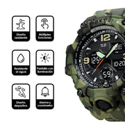 Reloj Digital y Analógico Deportivo Contra Agua 1155b Redlemon Technology México