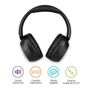 Audífonos Inalámbricos de Diadema BT5.3 Ultra HD 50 Horas de Batería Redlemon Technology México
