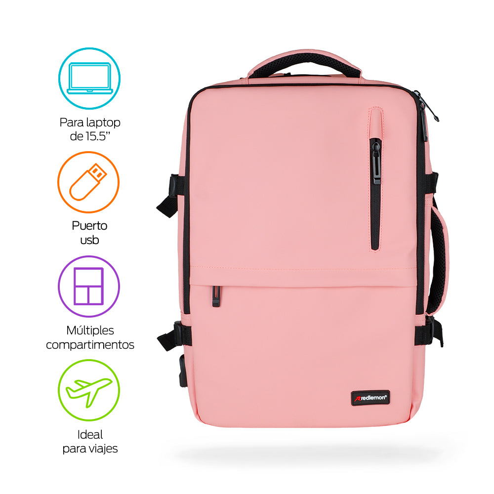 Mochila para Laptop Antirrobo Extra Grande con Puerto USB Redlemon Technology México