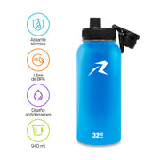 Termo de Acero Inoxidable de 940 ml con Doble Pared — componentes incluidos