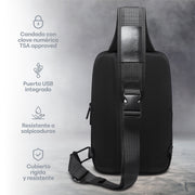 Mochila Crossbody con Candado TSA y Puerto USB Redlemon — vista complementaria