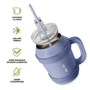 Termo de Acero Inoxidable 1.5 L con Popote y Asa HIKEO — vista adicional 18