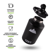 Termo de Acero Inoxidable Doble Pared de Aislamiento Térmico Hikeo Redlemon Technology México