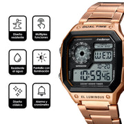 Reloj Digital Clásico con Correa de Metal Mod. 1335 Redlemon Technology México