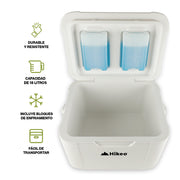 Hielera Rígida de 18 L para 28 Latas con Bloques Fríos HIKEO — vista complementaria