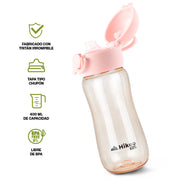 Termo para Agua para Niños de Tritán Indestructible 2 Pz. 400 ml