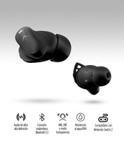 Audífonos Bluetooth con Cancelación de Ruido Activa Ultra HD IPX4 Sport