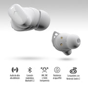 Audífonos Bluetooth con Cancelación de Ruido Activa Ultra HD IPX4 Sport