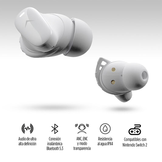 Audífonos Bluetooth con Cancelación de Ruido Activa Ultra HD IPX4 Sport