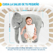 Almohada de Soporte para Bebé Elefante Peluche Gigante