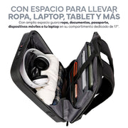 Mochila Rígida de 17 L para Laptop de 15.6 Pulgadas con Candado — detalle del producto