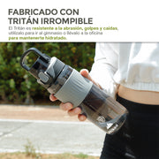 Termo para Agua (2 Pz.) de Tritán Indestructible 600 ml con Tapa Hermética