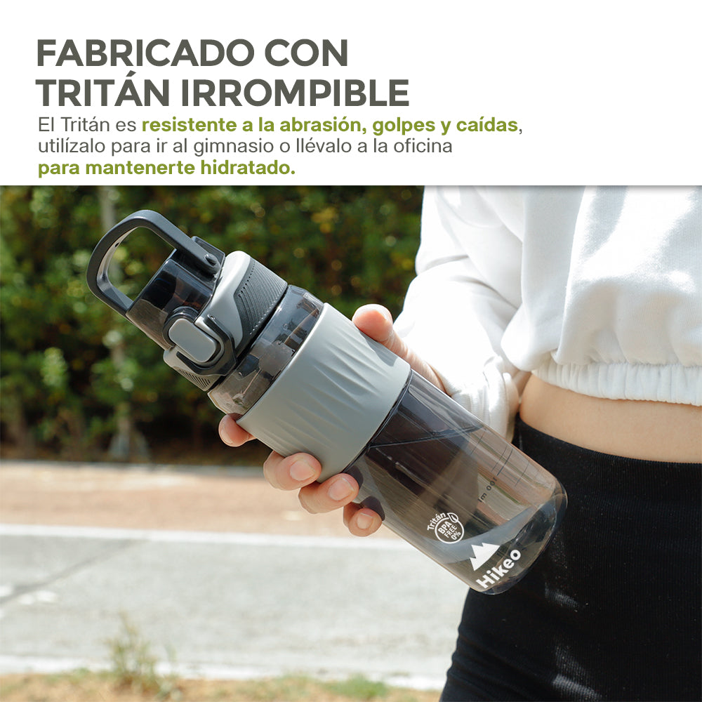 Termo para Agua (2 Pz.) de Tritán Indestructible 600 ml con Tapa Hermética