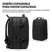 Mochila Expandible de 22 a 35 L para Laptop de 18 Pulgadas — detalle del producto