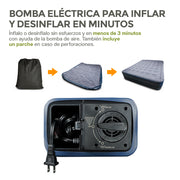 Colchón Inflable Matrimonial con Bomba Eléctrica HIKEO — detalle del producto
