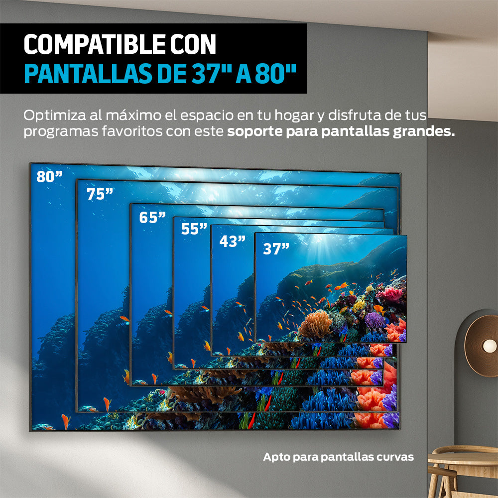 Soporte Articulado para TV de 37 a 80 Pulgadas, hasta 40 kg — detalle del producto