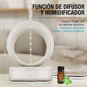 Difusor de Aceites Esenciales y Humidificador con Goteo Antigravedad Decorativo