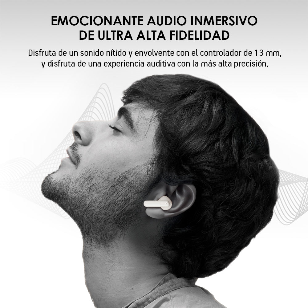 Audífonos Inalámbricos Bluetooth Cancelación de Ruido Activa ANC Ultra HD