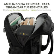 Mochila para Tenis para 2 Raquetas, Calzado y Ropa Húmeda