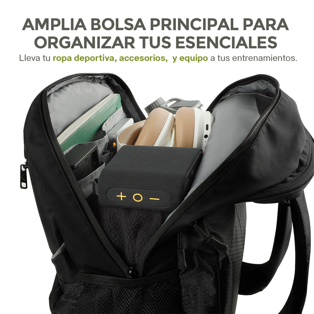 Mochila para Tenis para 2 Raquetas, Calzado y Ropa Húmeda