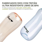 Termo para Agua para Niños de Tritán Indestructible 2 Pz. 400 ml