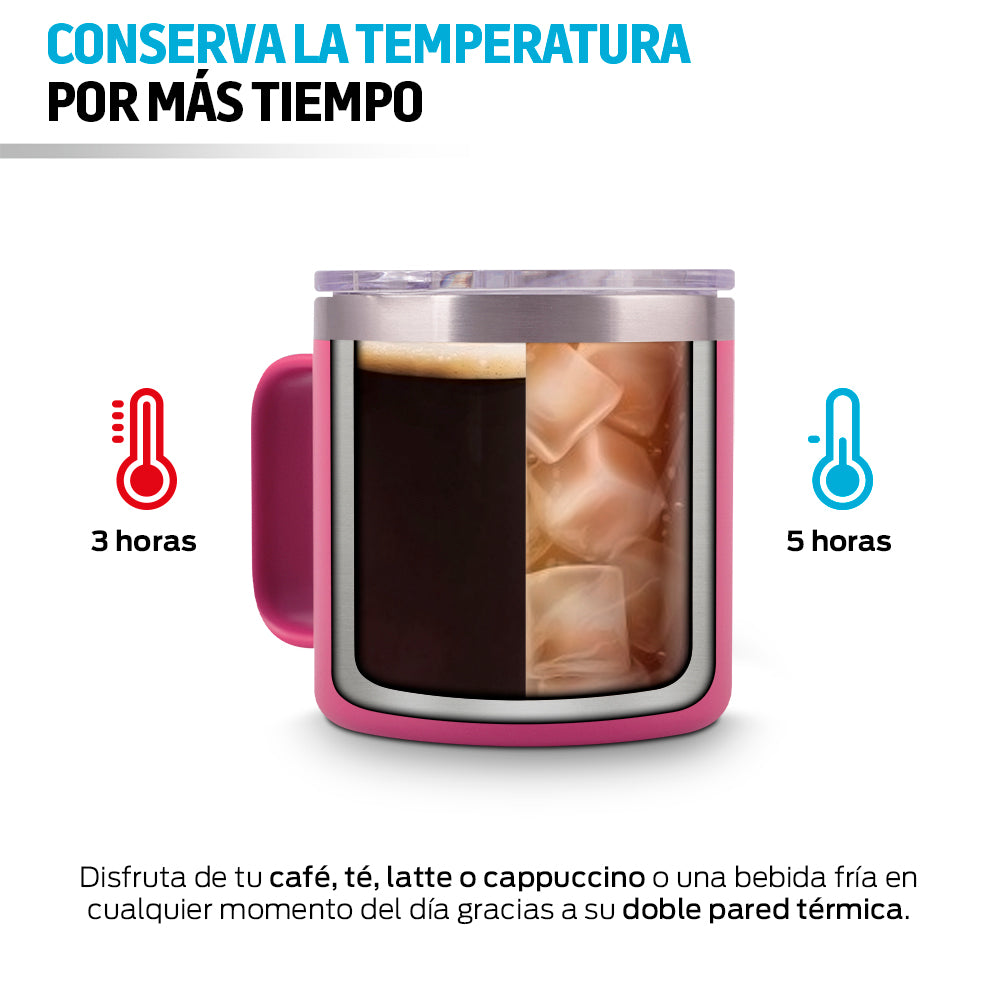 Taza Térmica de Acero Inox. con Tapa Hermética (400 ml) Redlemon Technology México