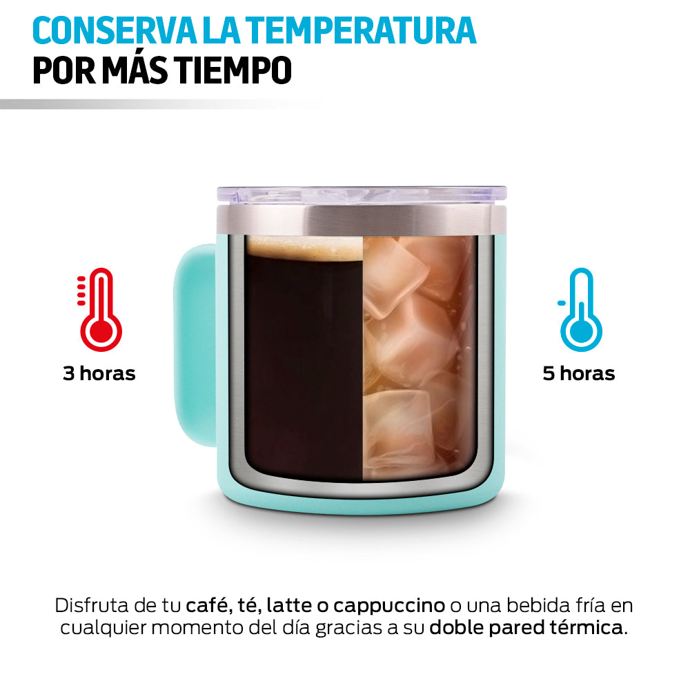 Taza Térmica de Acero Inox. con Tapa Hermética (400 ml) Redlemon Technology México