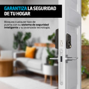 Cerradura inteligente 3 en 1 con app, código y llave — detalle del producto