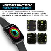 Smartwatch Pantalla Táctil AMOLED 1.96” con Funciones de Salud IP67