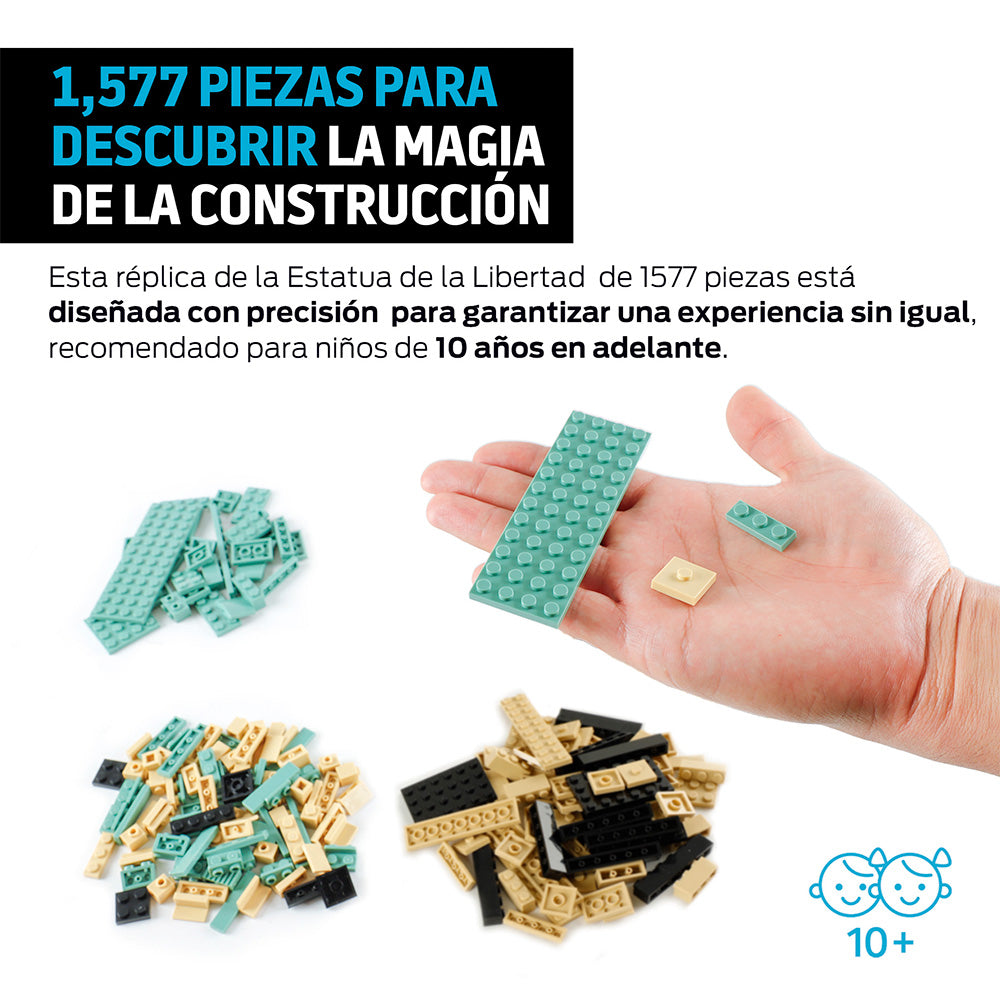 Bloques de Construcción Compatibles con Lego 1,577 Piezas Estatua de la Libertad