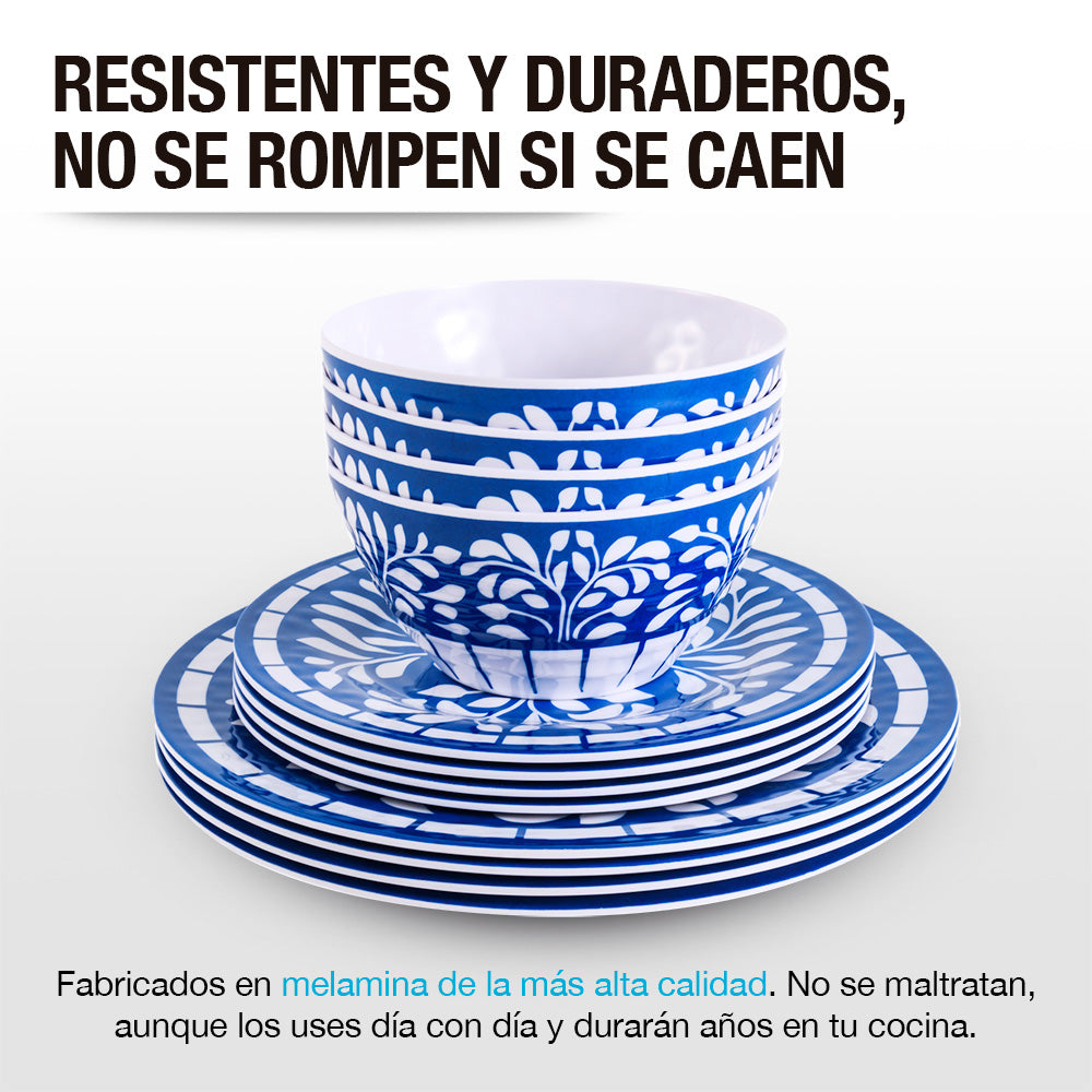 Vajilla de Melamina 12 Piezas para 4 Personas Casa Litus — vista adicional 21