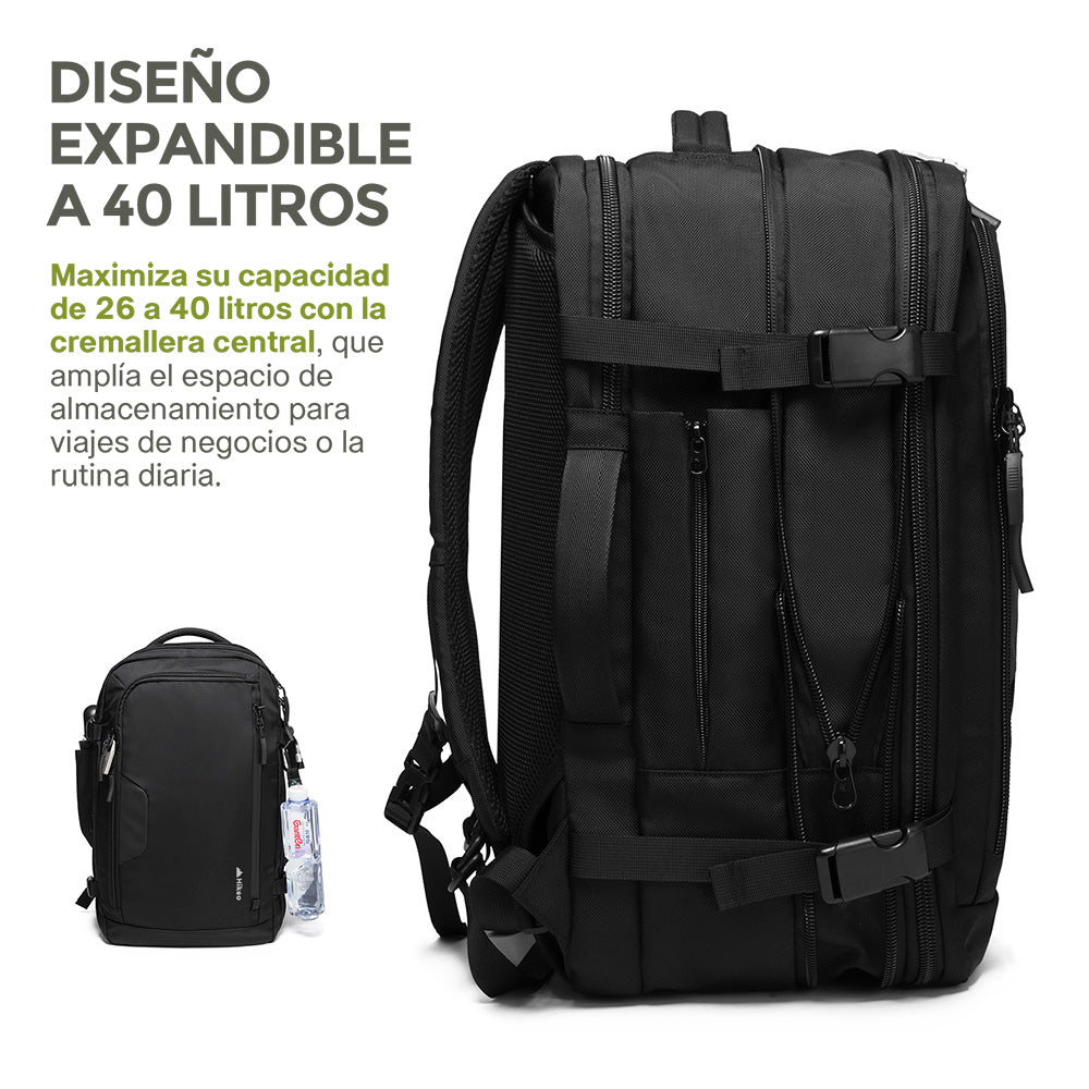 Mochila Expandible de 40 L para Laptop de 18 Pulgadas — detalle del producto