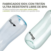 Termo para Agua para Niños de Tritán Indestructible 2 Pz. 400 ml