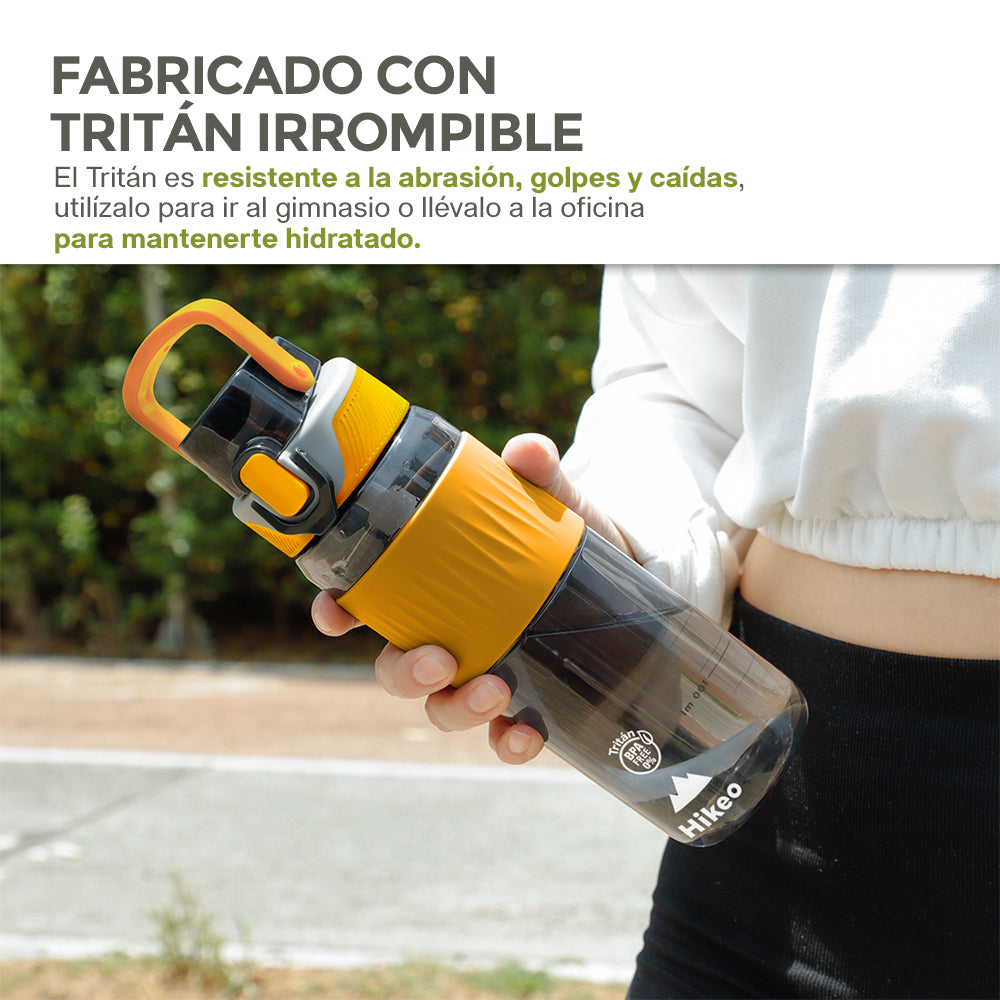 Termo para Agua (2 Pz.) de Tritán Indestructible 600 ml con Tapa Hermética