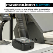Impresora térmica portátil Bluetooth para rollo de 56 mm — características destacadas