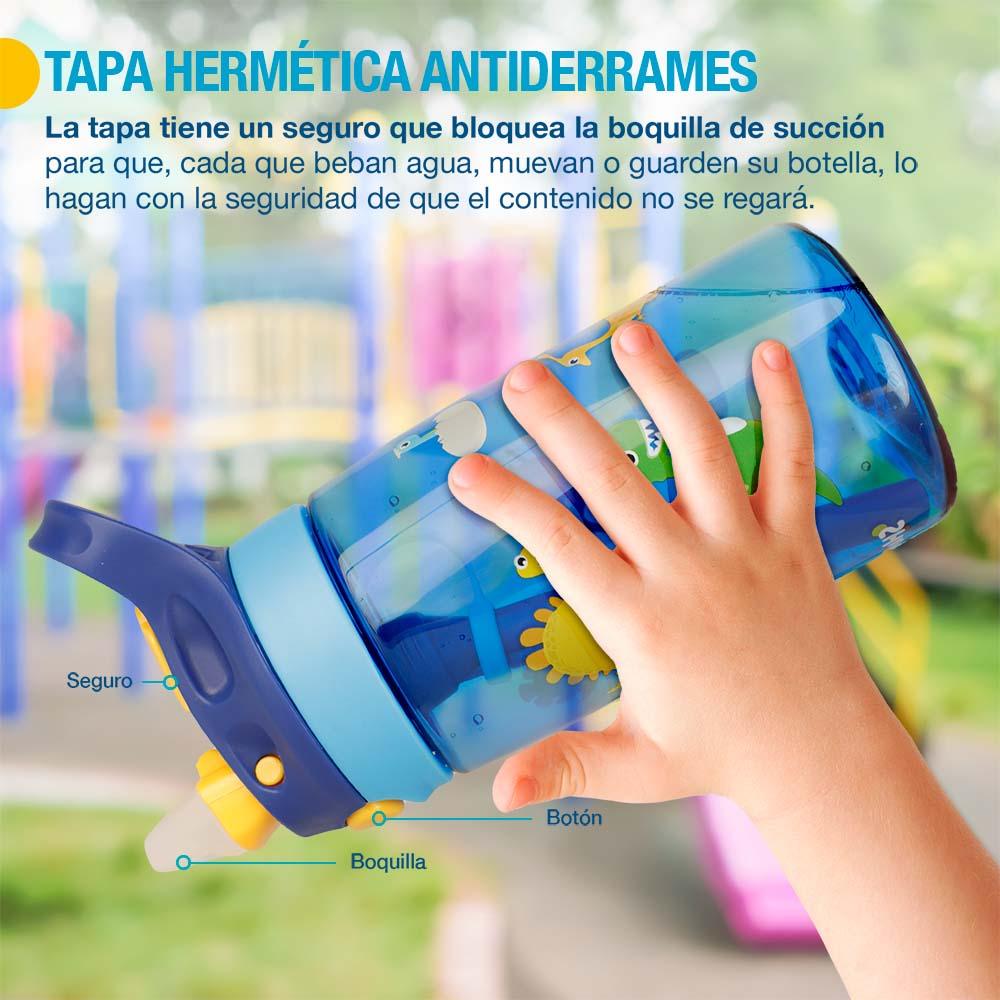 Termos para Agua de Niños de Tritán Ultra Resistente 2 Piezas 500 ml - Redlemon