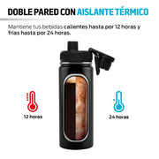 Termo de Acero Inoxidable Térmico hasta 24 Hrs 532 Ml Redlemon Technology México