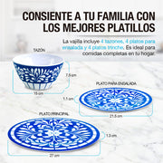 Vajilla de Melamina 12 Piezas para 4 Personas Casa Litus — vista adicional 22