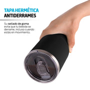 Termo y Vaso Térmico Acero Inoxidable 2 Popotes 800 ml Redlemon Technology México
