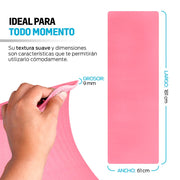 Tapete para Yoga Pilates con Correa para Transportar, 9mm, Ideal para Ejercicio